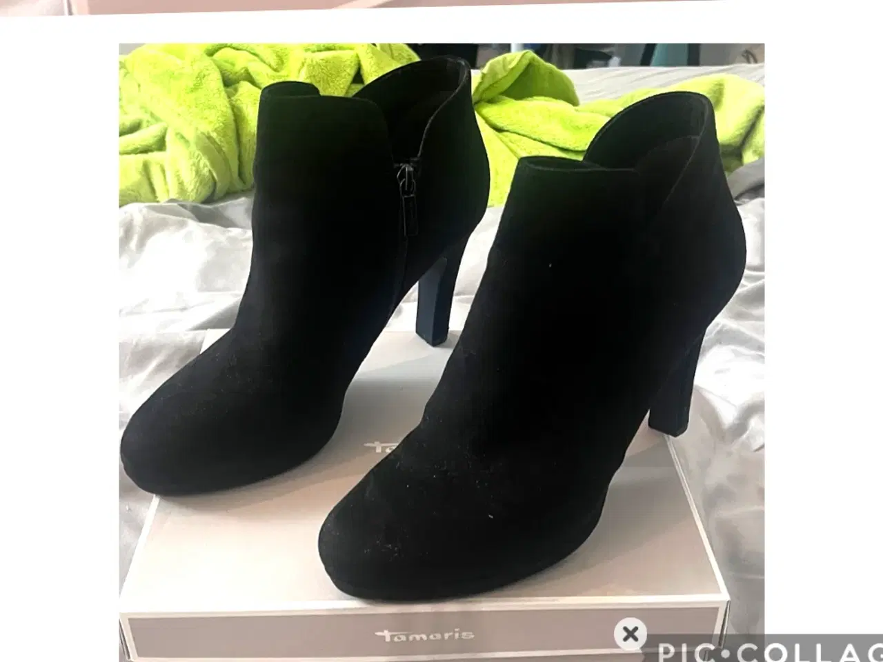 Billede 2 - Tamaris sorte ankel støvler