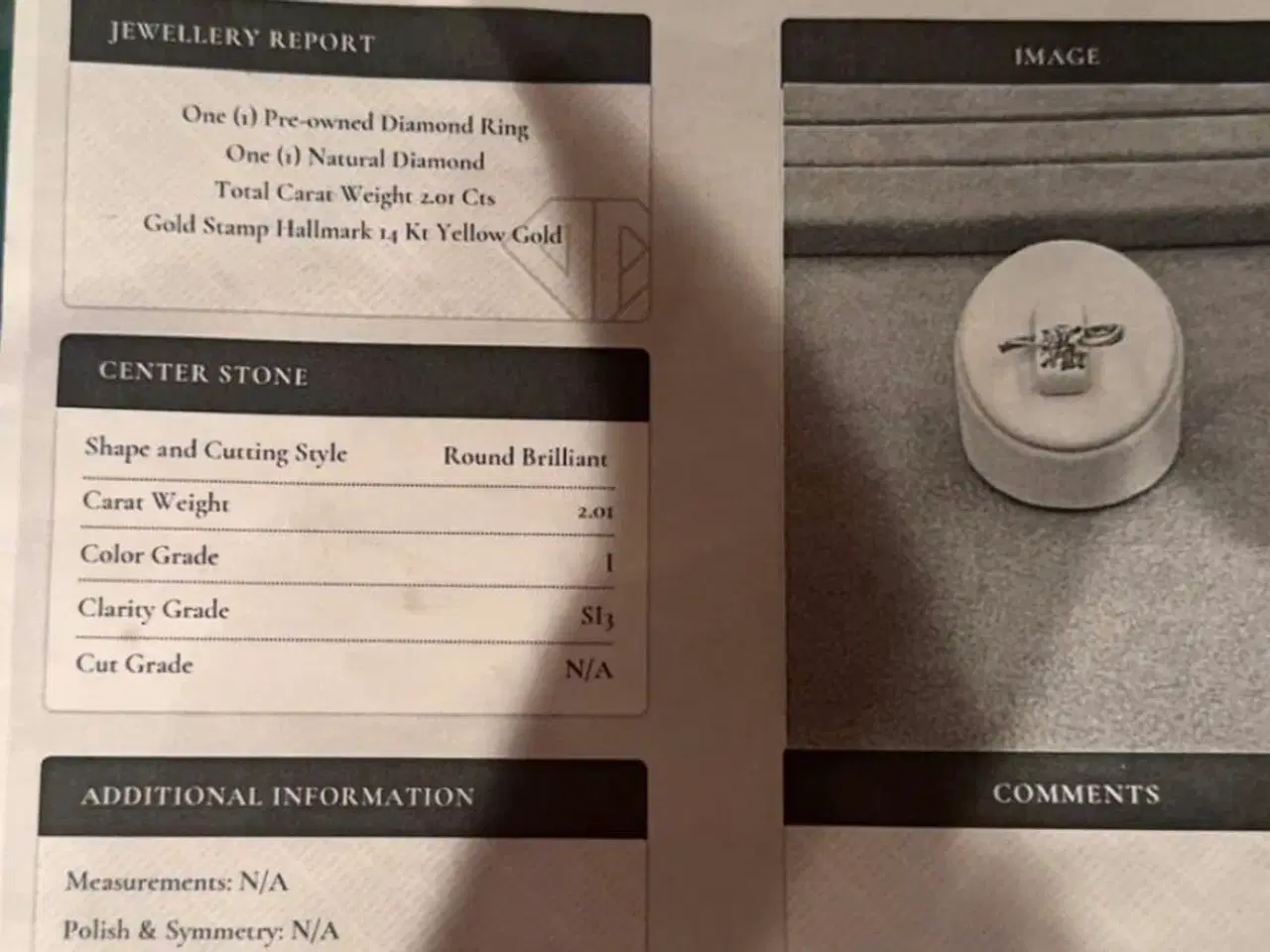 Billede 3 - Diamant forlovelses ring