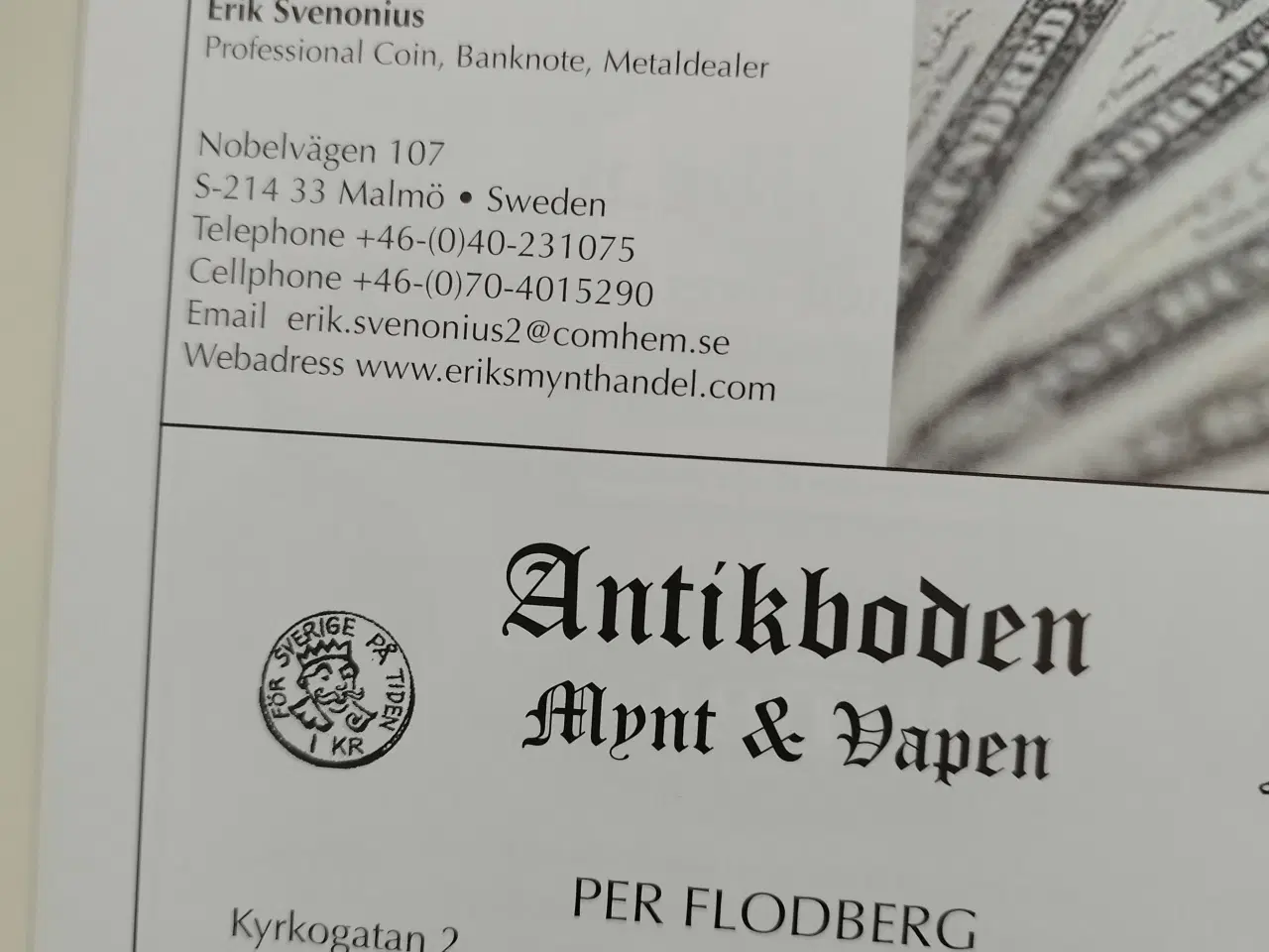 Billede 1 - Sveriges Færgsedler