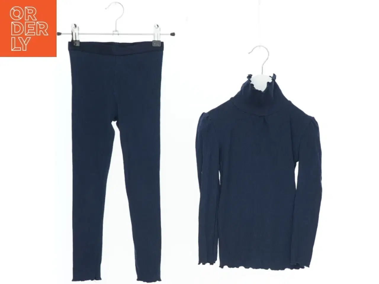 Billede 1 - Mørkeblå trøje og leggings sæt fra Pomp de Lux (str. 110)