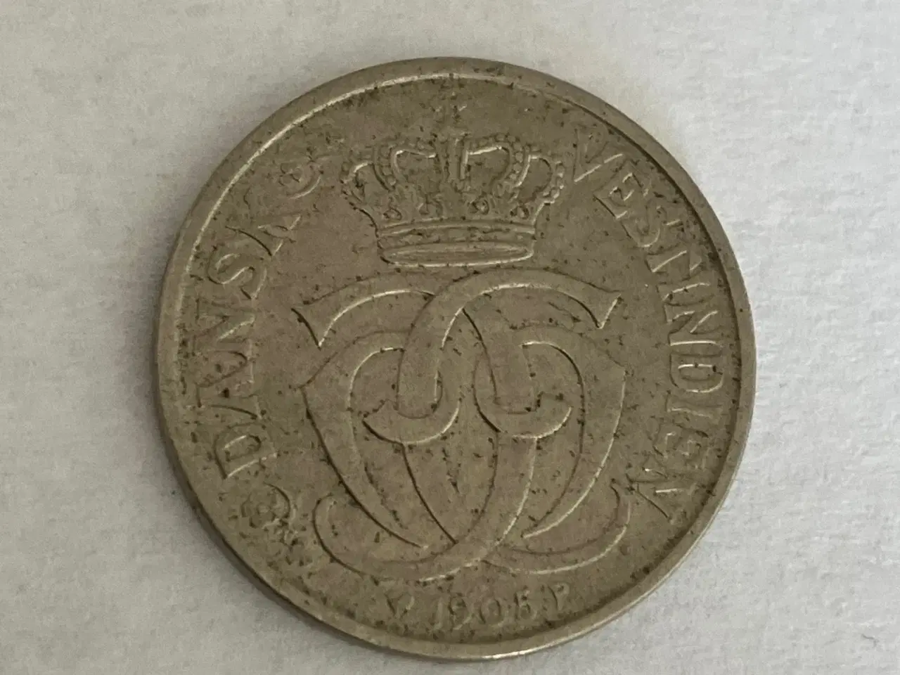 Billede 2 - 5 Cents / 25 Bit Dansk Vestindien 1905