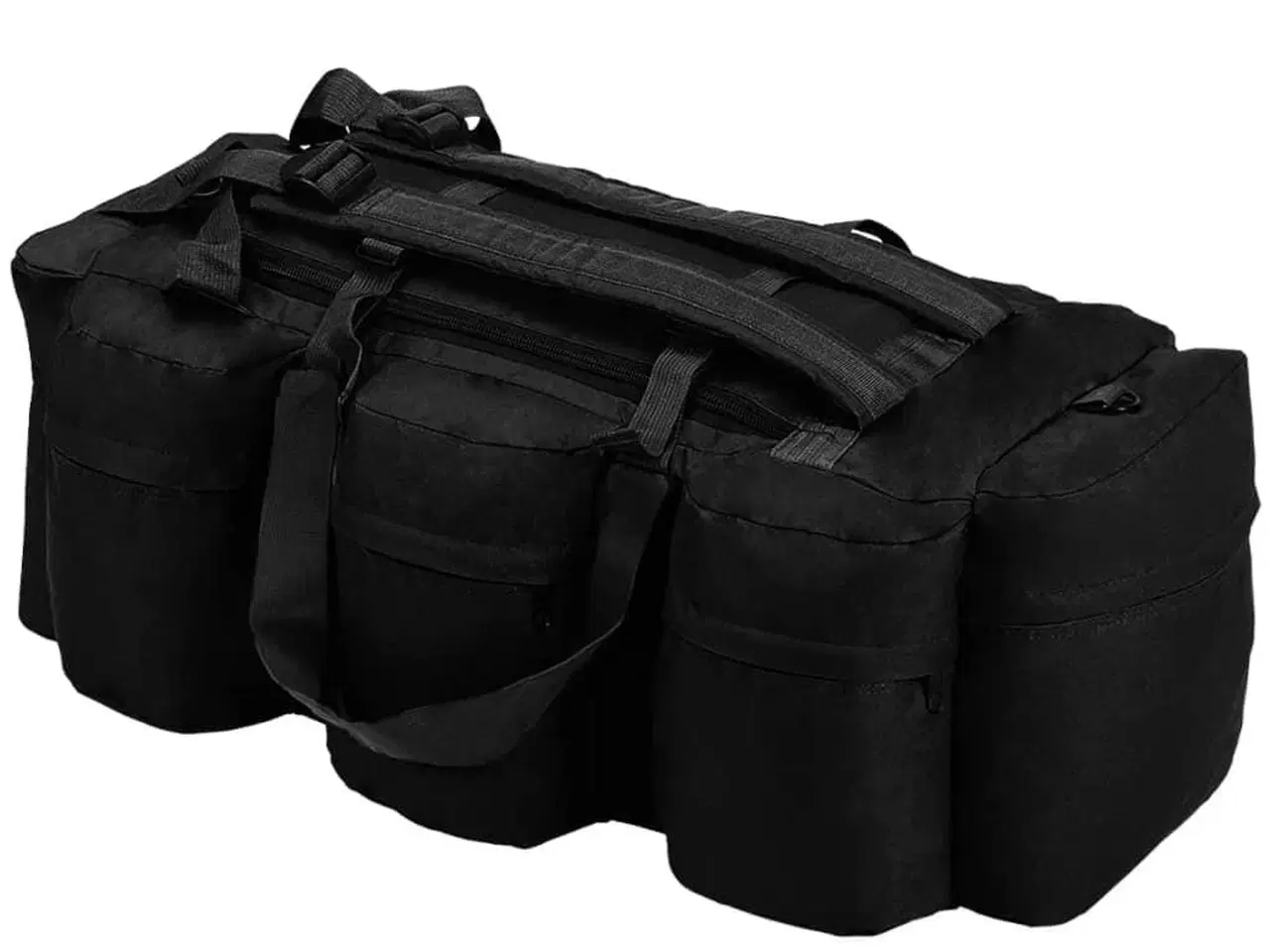 Billede 1 - Duffelbag i 3-i-1 army-stil 90 l sort