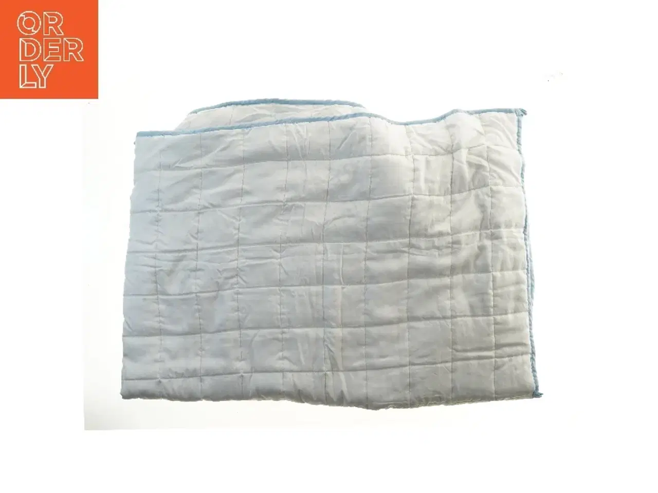 Billede 1 - Stor hvid quiltet tæppe (str. 200x280 cm)