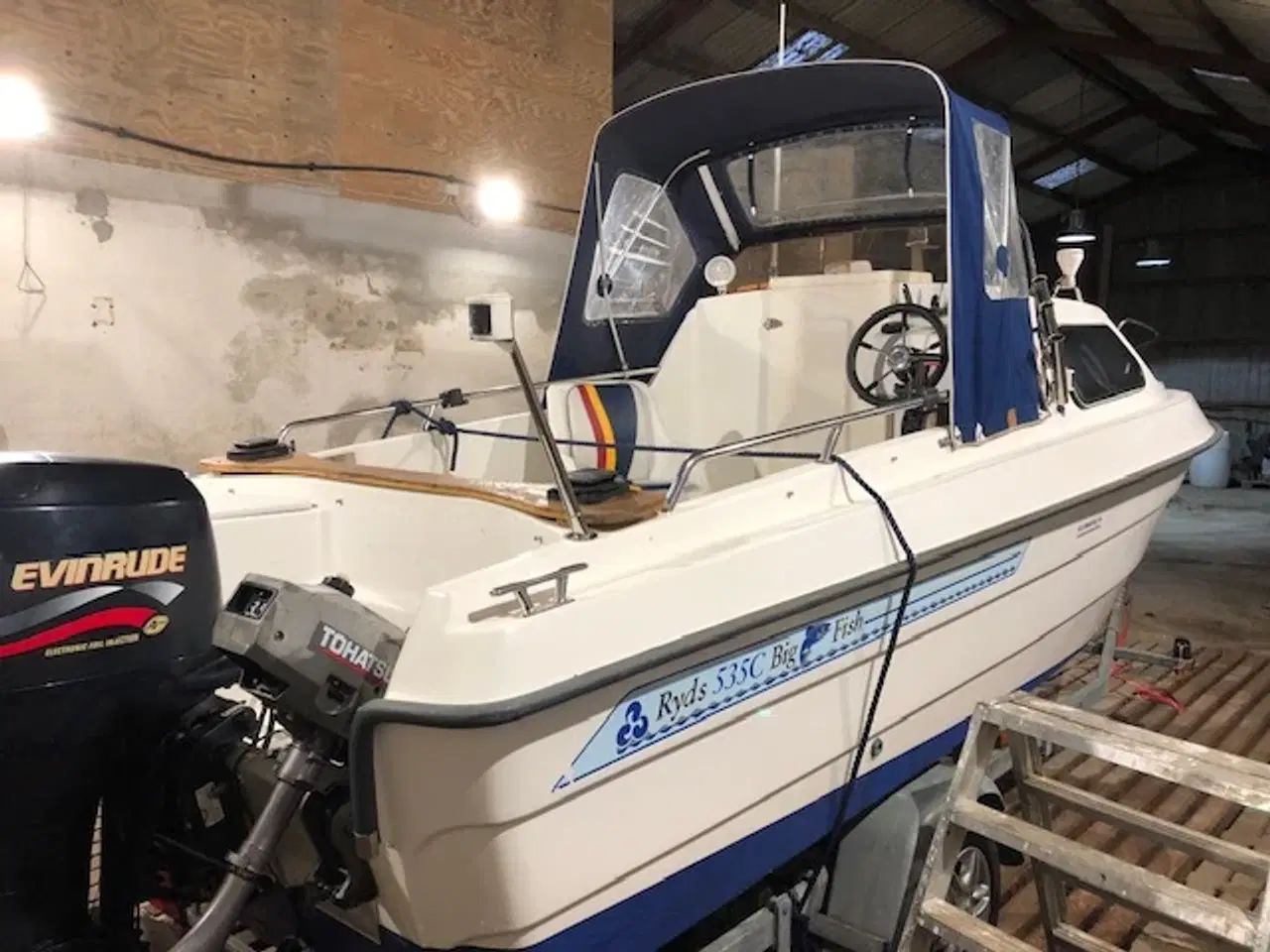 Billede 4 - Ryds 535 BF med meget udstyr til en god fisketur.