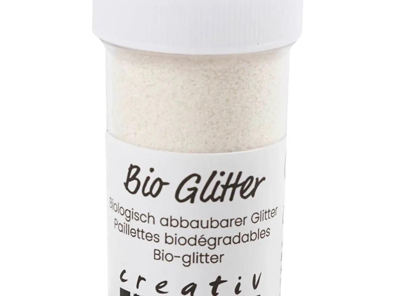 Billede 1 - Bionedbrydelig hvid bio-glimmer 27ml