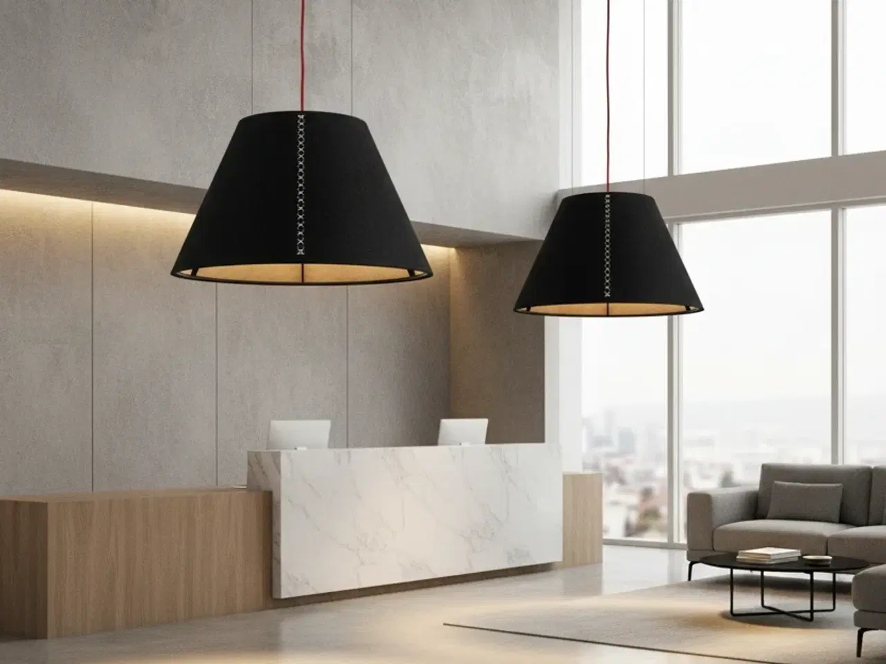 Billede 2 - BuzziSpace BuzziShade Large Pendel - Sort Ø112 cm