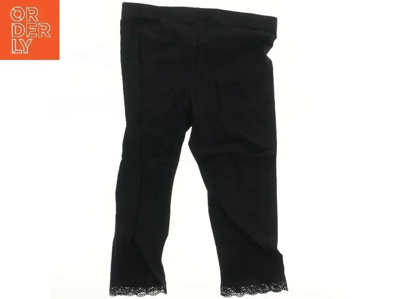 Billede 2 - Leggings med blondekant (str. 140)