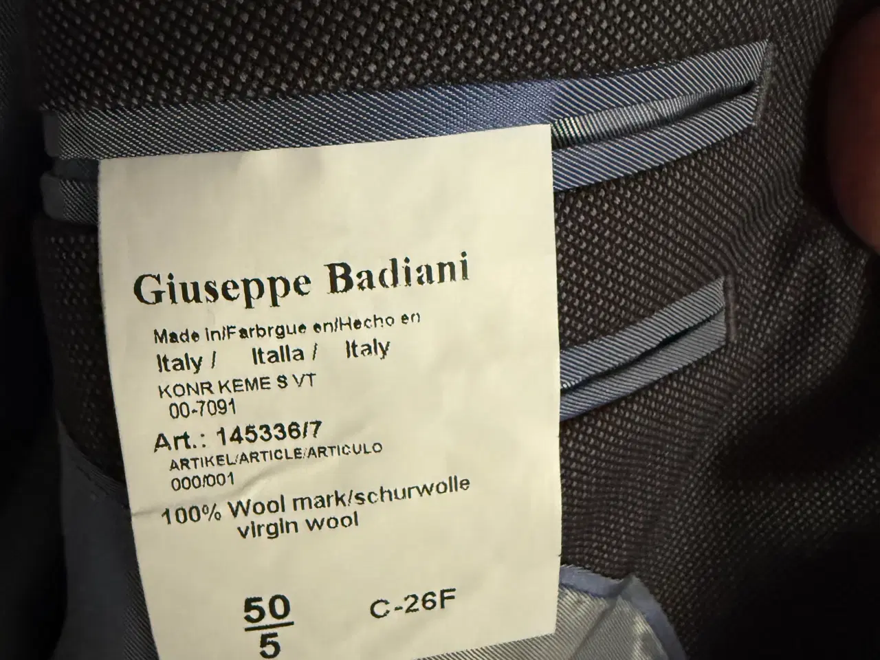 Billede 2 - Blazer til mænd af Giuseppe Badiani (Italien)