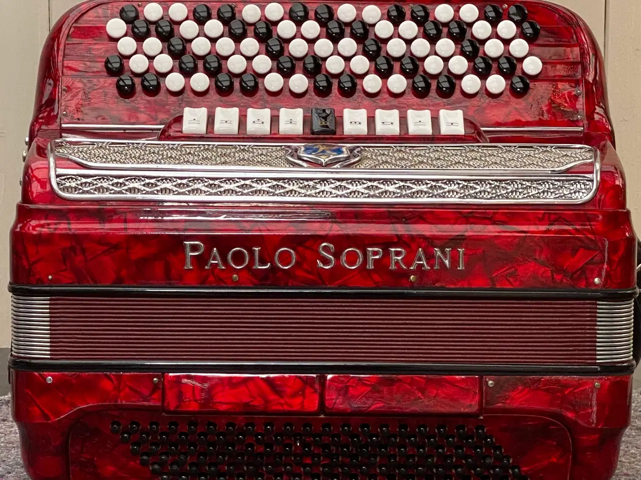Billede 9 - 	Paolo Soprani knapharmonika m. kasse – god stand