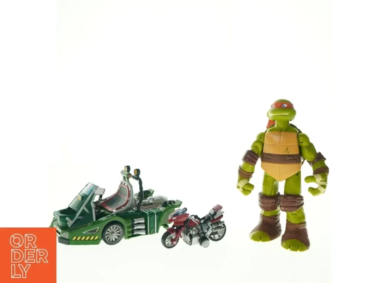 Billede 1 - Actionfigur med køretøjer fra Ninja Turtles (str. Højde af figur. 25 cm)