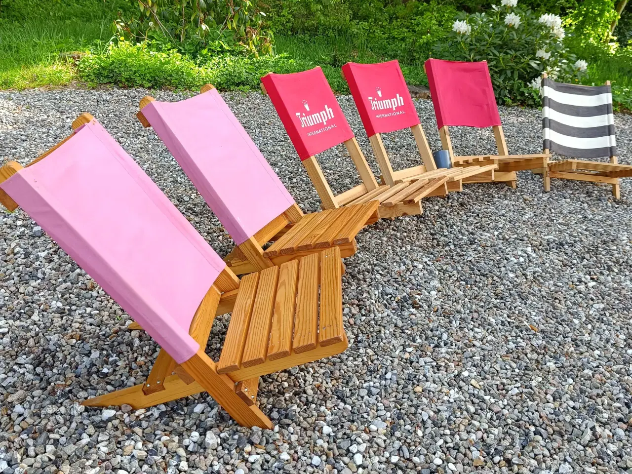 Billede 2 - 6 festival-/strandstole 