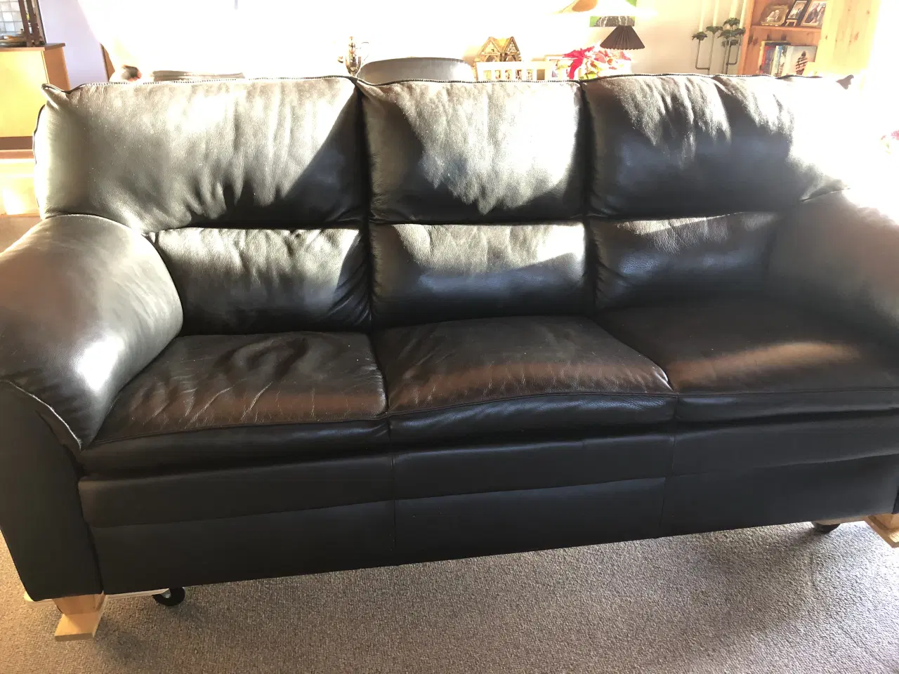 Billede 1 - lædersofa sæt. Hjort Knudsen Design