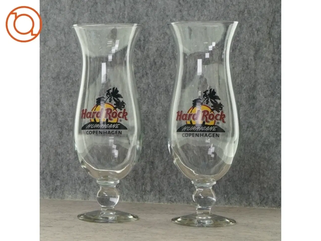 Billede 1 - drinks glas fra Hard Rock Hurricane Copenhagen (str. 24 cm)