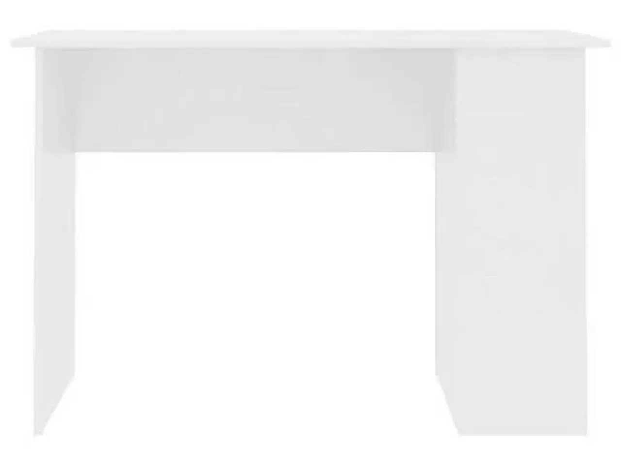 Billede 5 - Skrivebord 110x60x73 cm konstrueret træ hvid