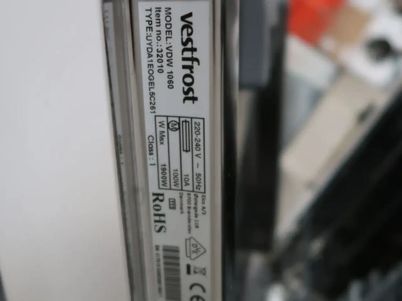 Billede 4 - Opvaskemaskine VESTFROST VDW 1060