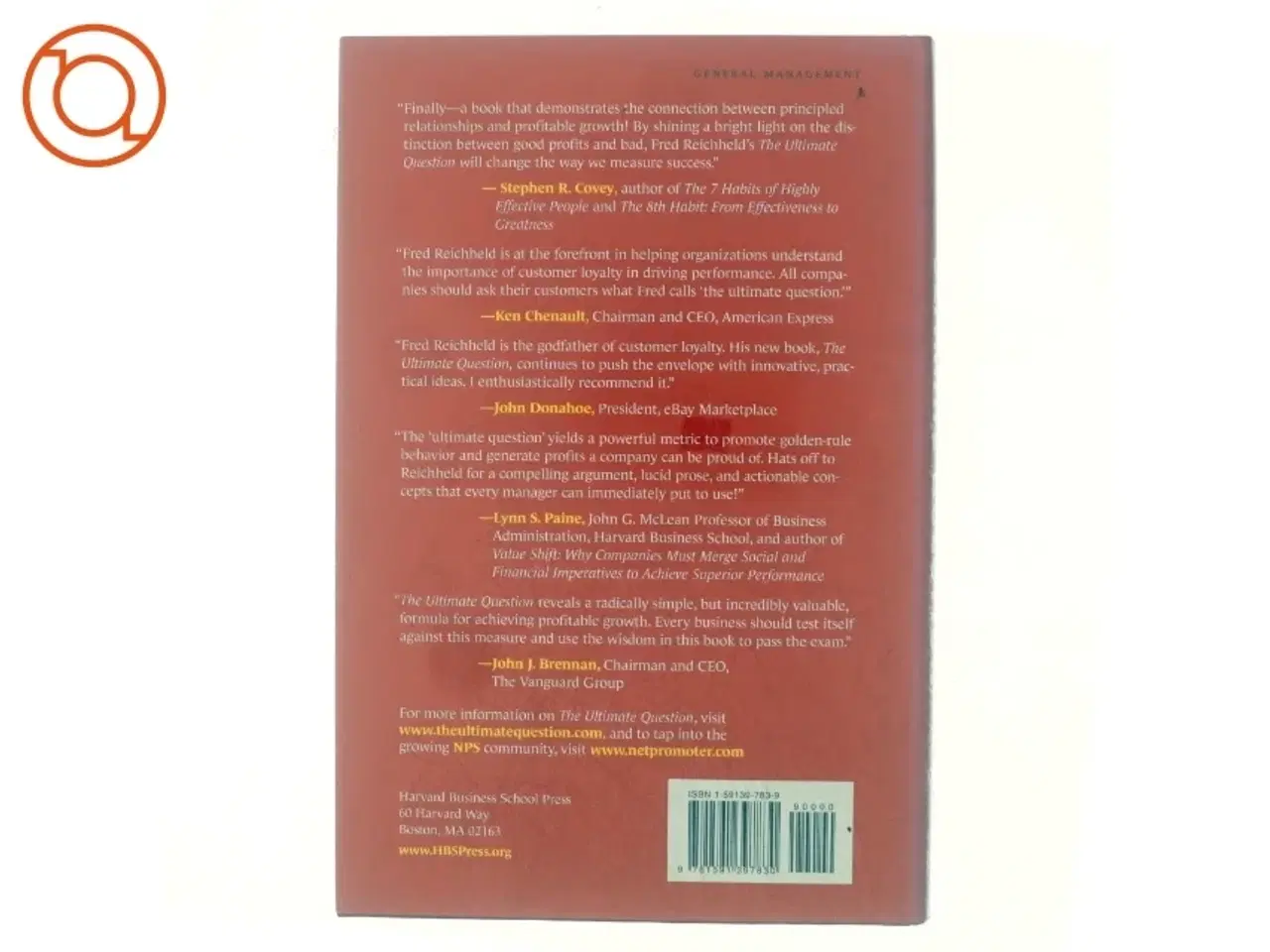 Billede 3 - The ultimate question : driving good profits and true growth (Bog)