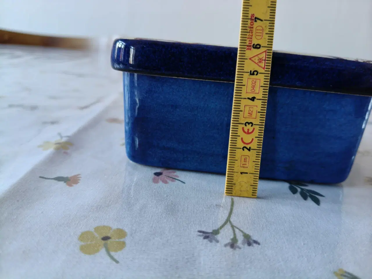 Billede 8 - aluminia krukke i fede farver men med  Krakelering