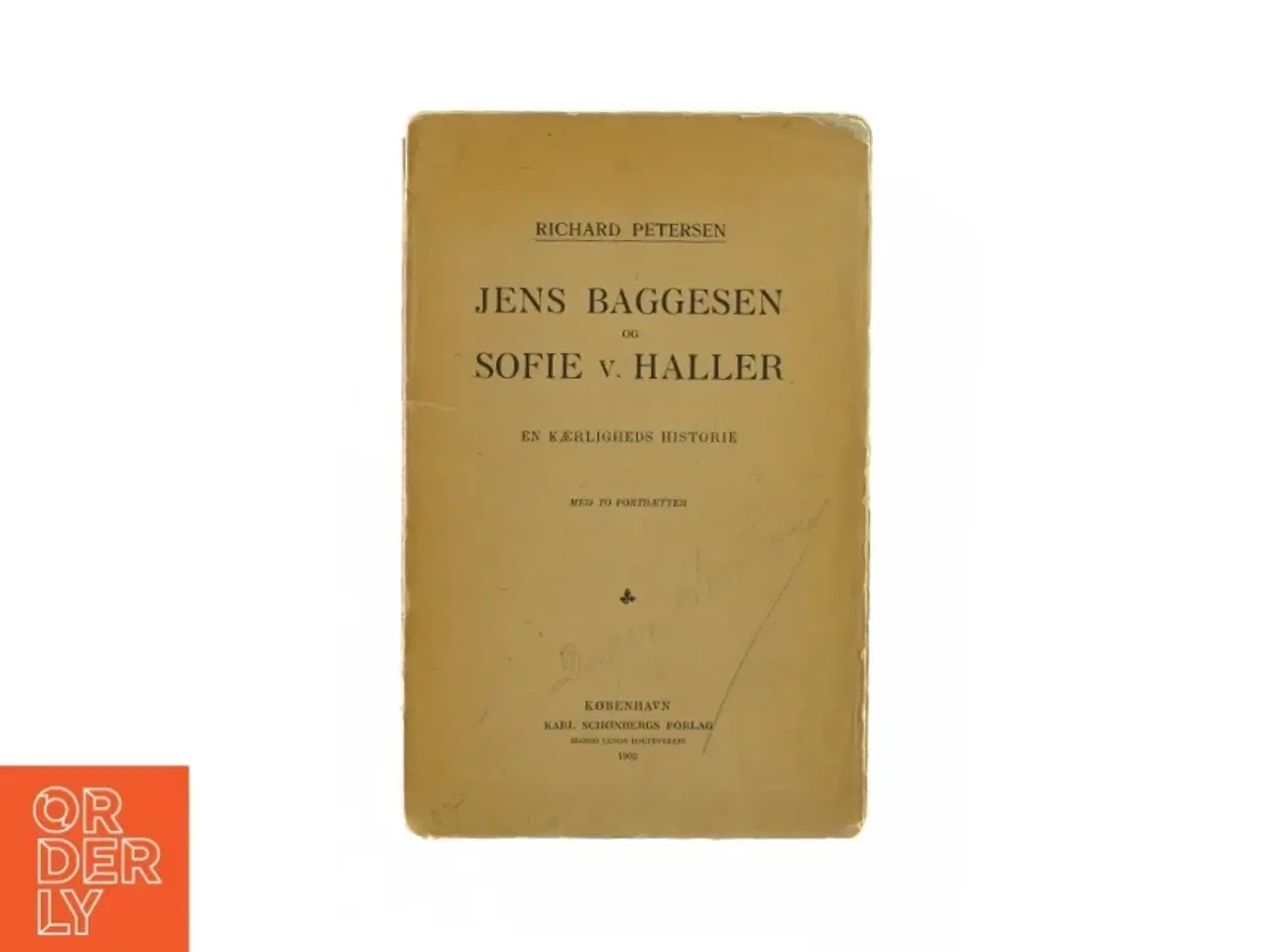 Billede 1 - Jens Baggesen og Sofie V. Haller, en kærligheds historie (bog)