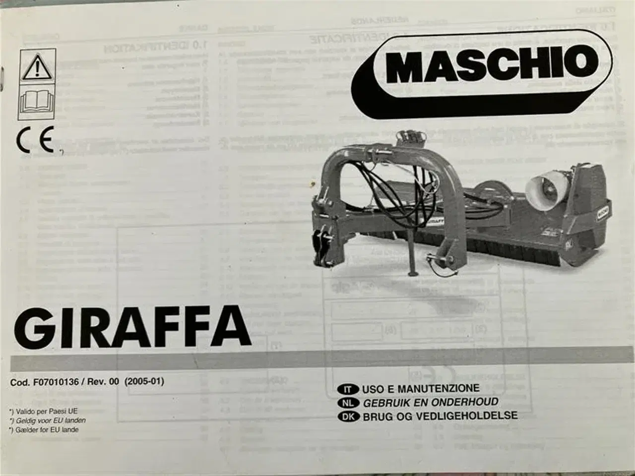 Billede 3 - Maschio Trincia  Giraffa 210  SÆLGES MOMSFRI