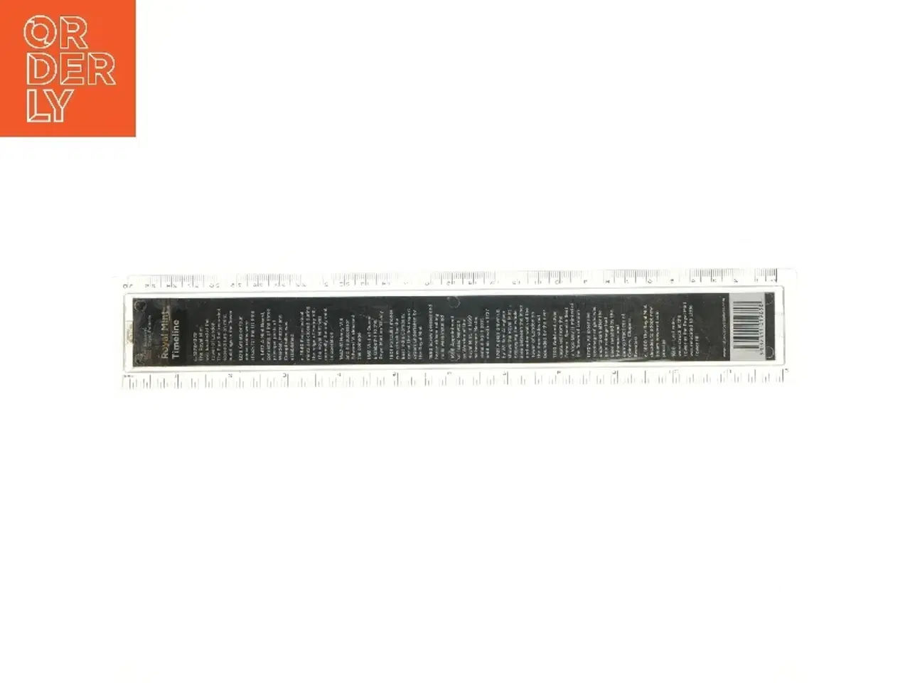 Billede 1 - Gennemsigtig lineal med tidslinje fra Historical Royal Palaces (str. 30 cm)