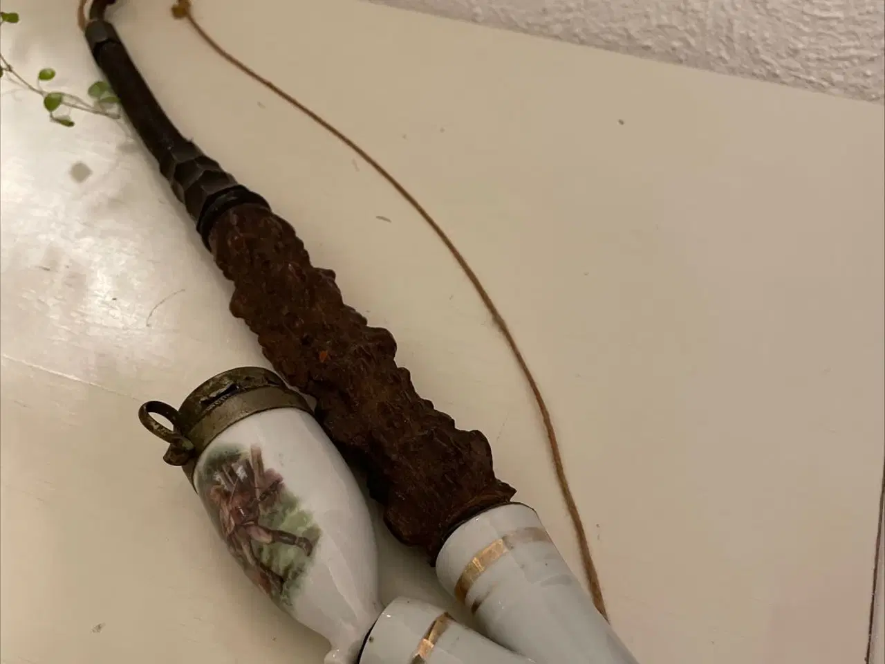 Billede 1 - Antik pibe med jagtmotiv