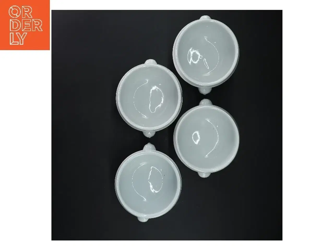 Billede 3 - Sæt af 4 hvide suppeskåle (str. 4 styk, 10 cm)