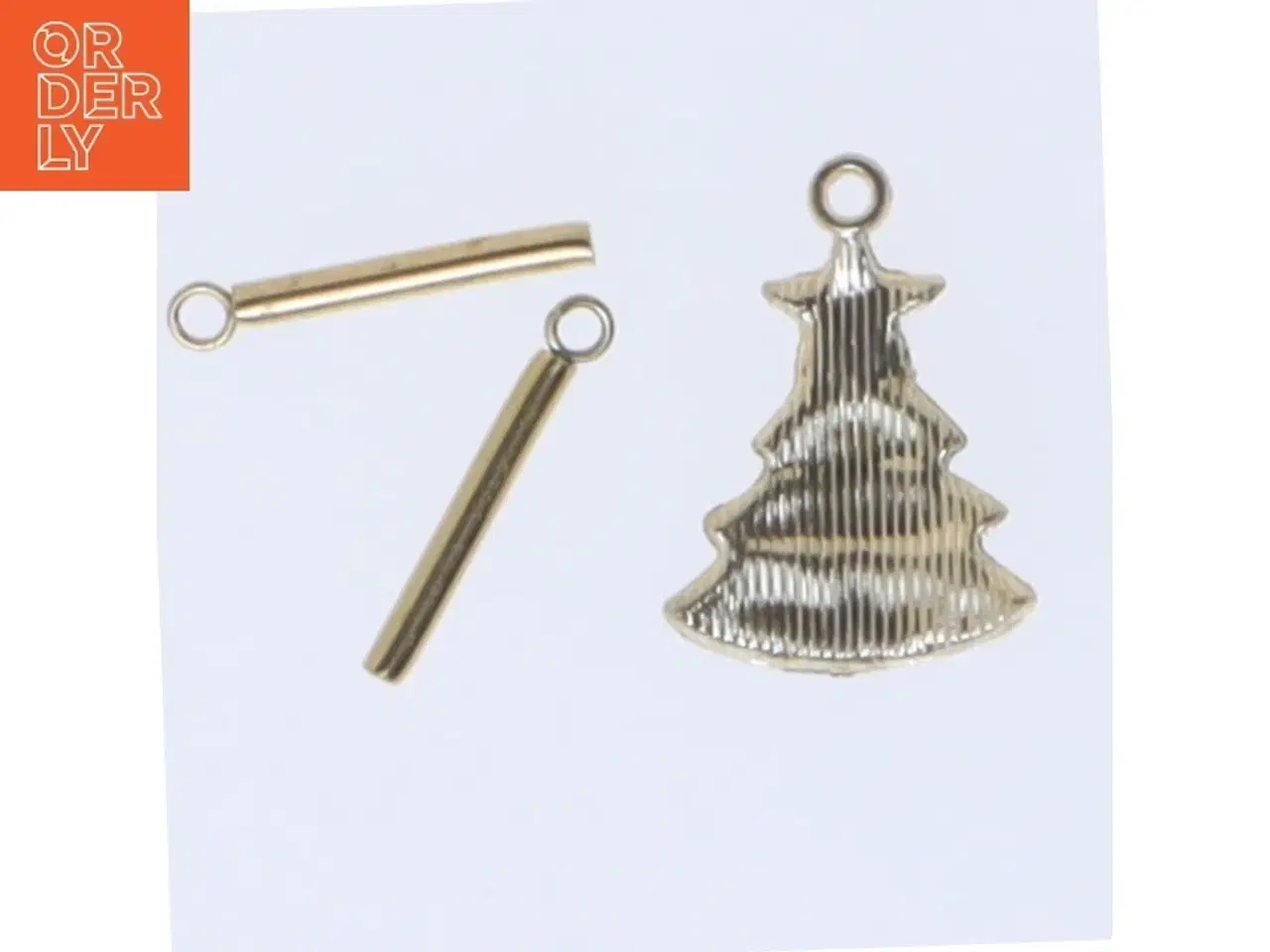 Billede 2 - Lille juletræsvedhæng med stænger (str. 20 mm)