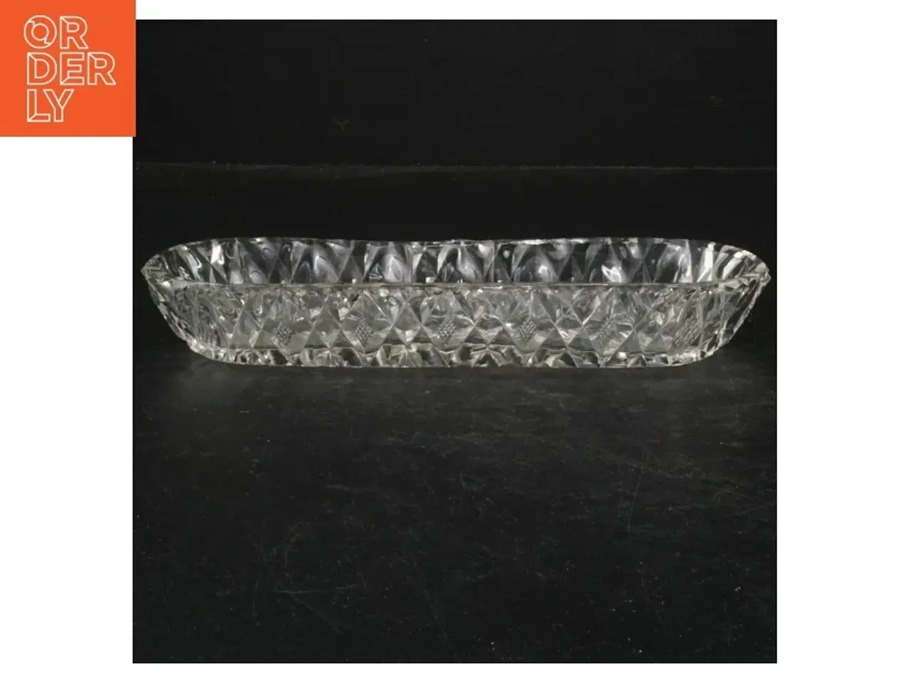 Billede 1 - Krystal skibsskål (str. 23 cm)
