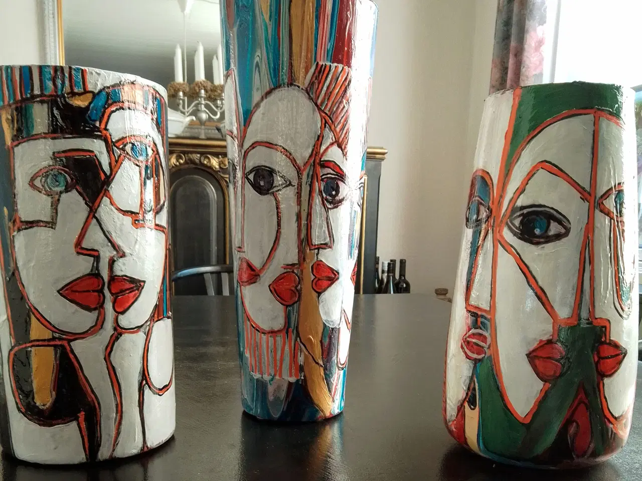 Billede 11 - Dekorerede glasvaser fra eget atelier
