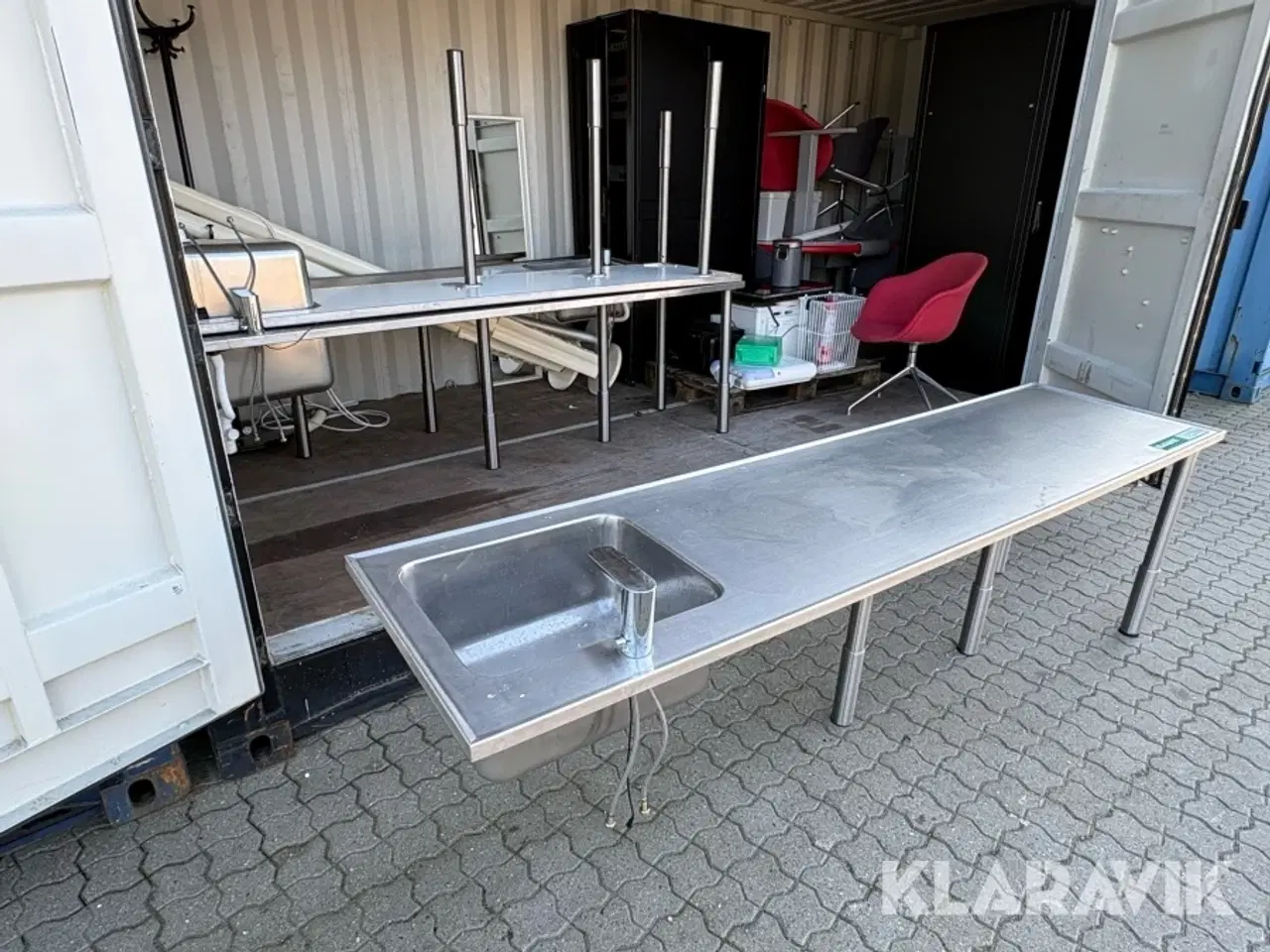 Billede 2 - Industriborde med vask - 4 styk