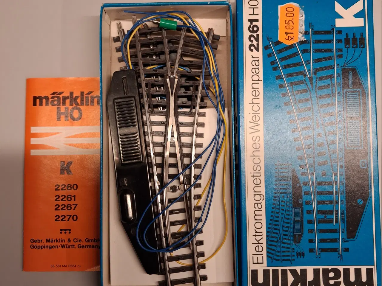 Billede 1 - Märklin #2261 elsporskiftesæt til K-skinner