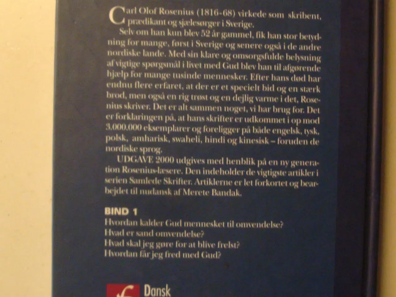 Billede 2 - Udgave 2000 - det bedste fra Rosenius` skrifter -