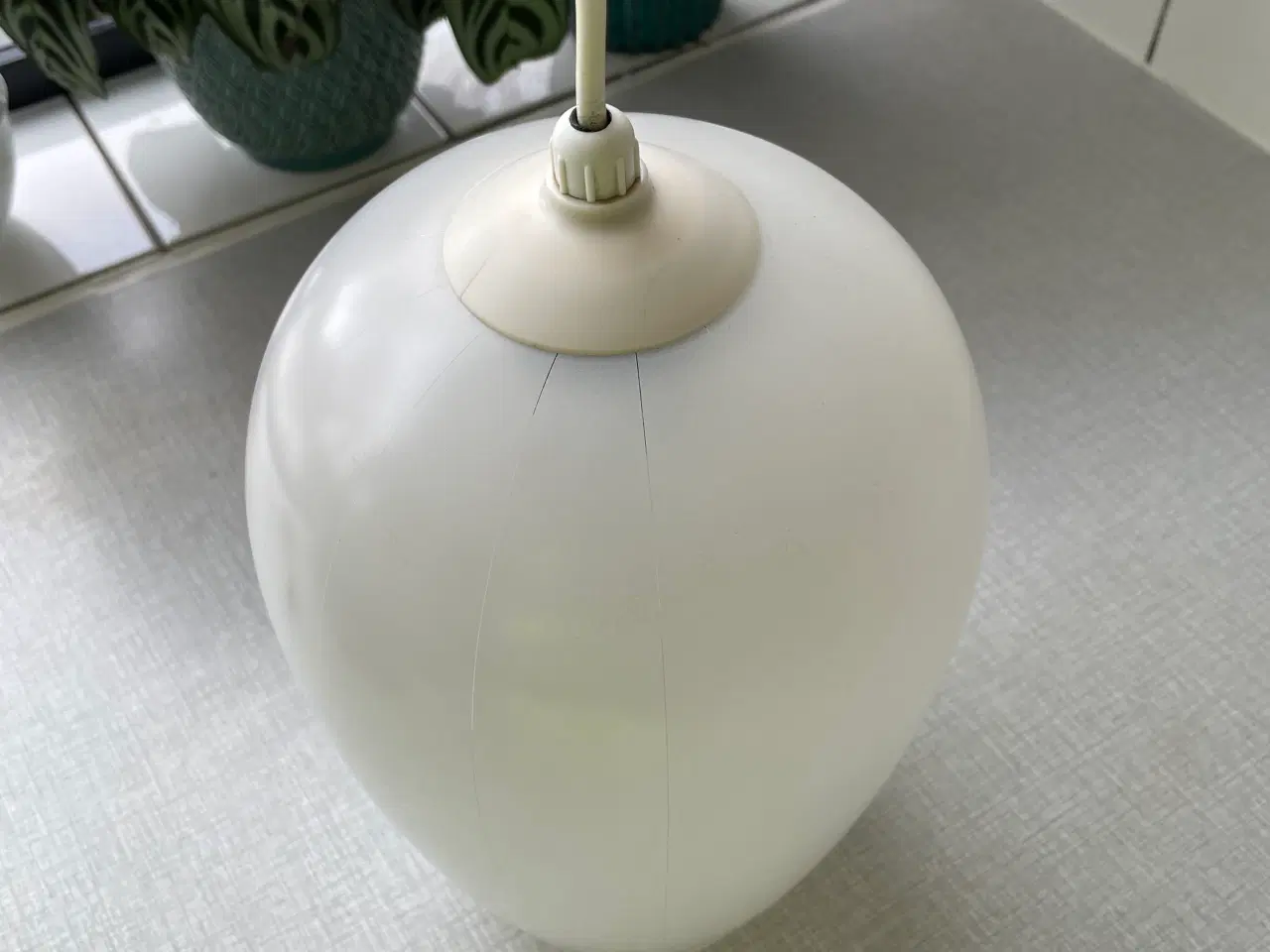 Billede 3 - Lampe/pendel glas 50’erne eller 60’erne