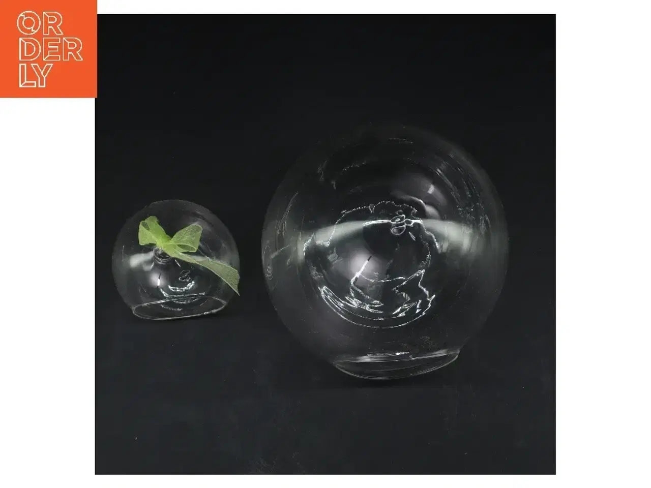 Billede 2 - Glasdekorations æg (str. 11 & 22 cm)