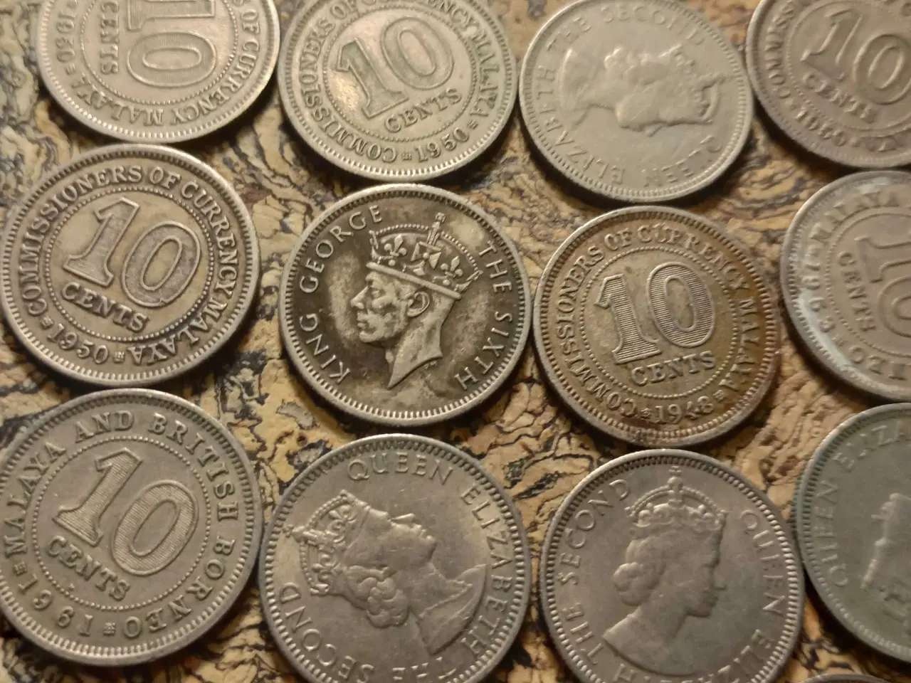 Billede 2 - Mønter Malaysia 1948-61.