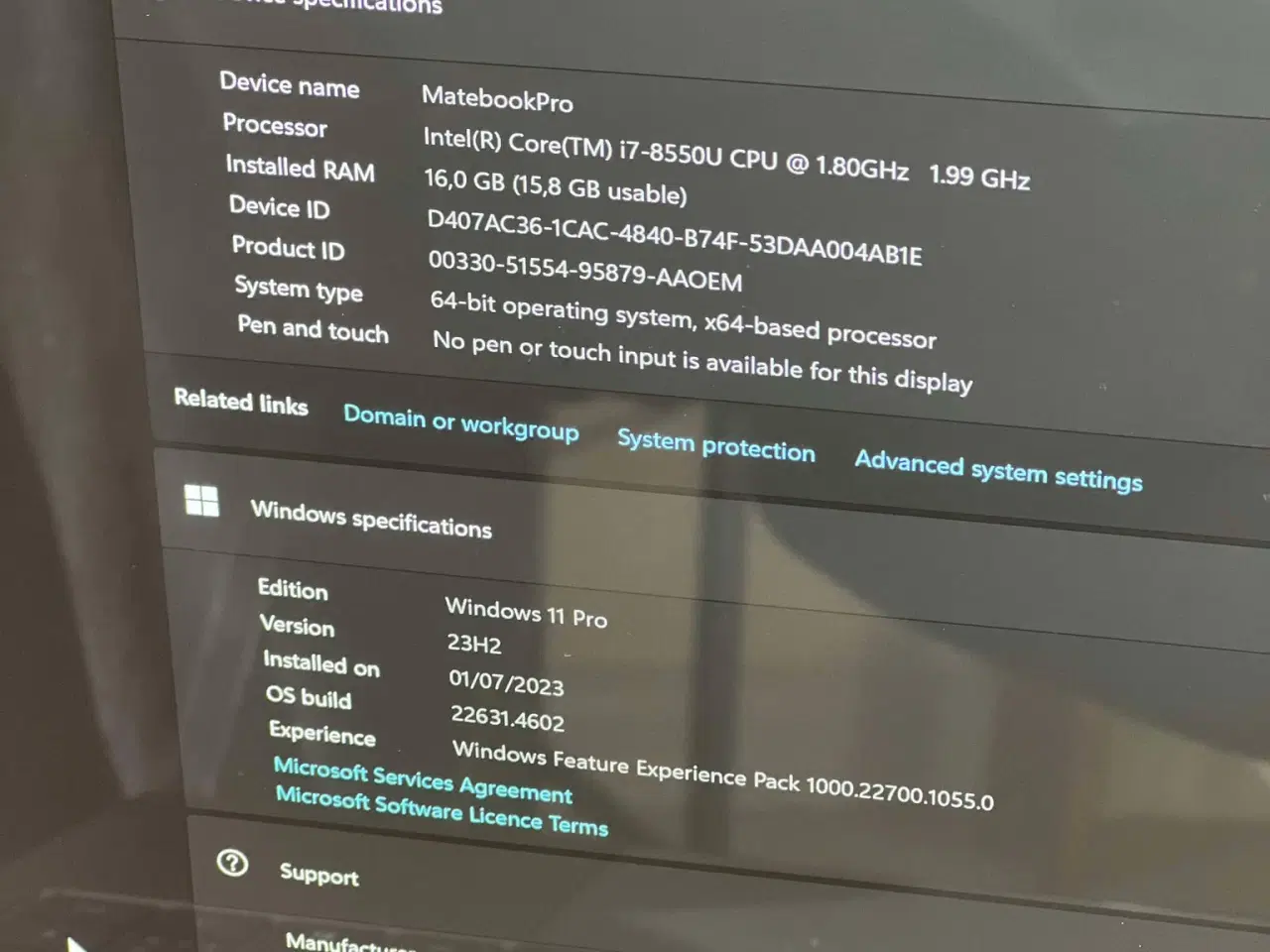 Billede 11 - Huawei Matebook Pro X - 2019 signature edition