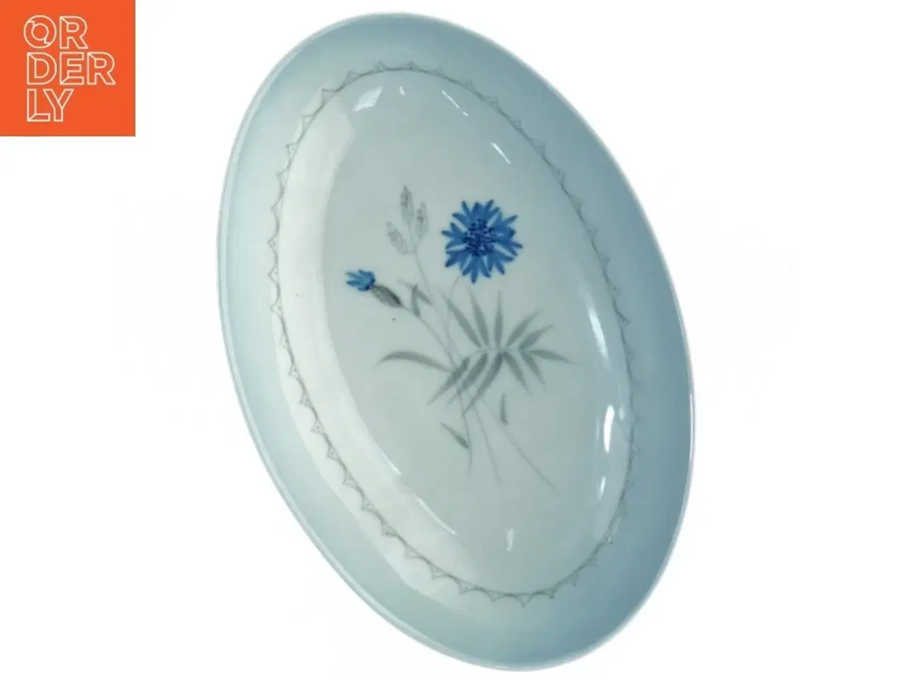 Billede 3 - Porcelænsfad med blomstermotiv fra Bing Og Grøndahl (str. 8,5 x 12,5 cm)