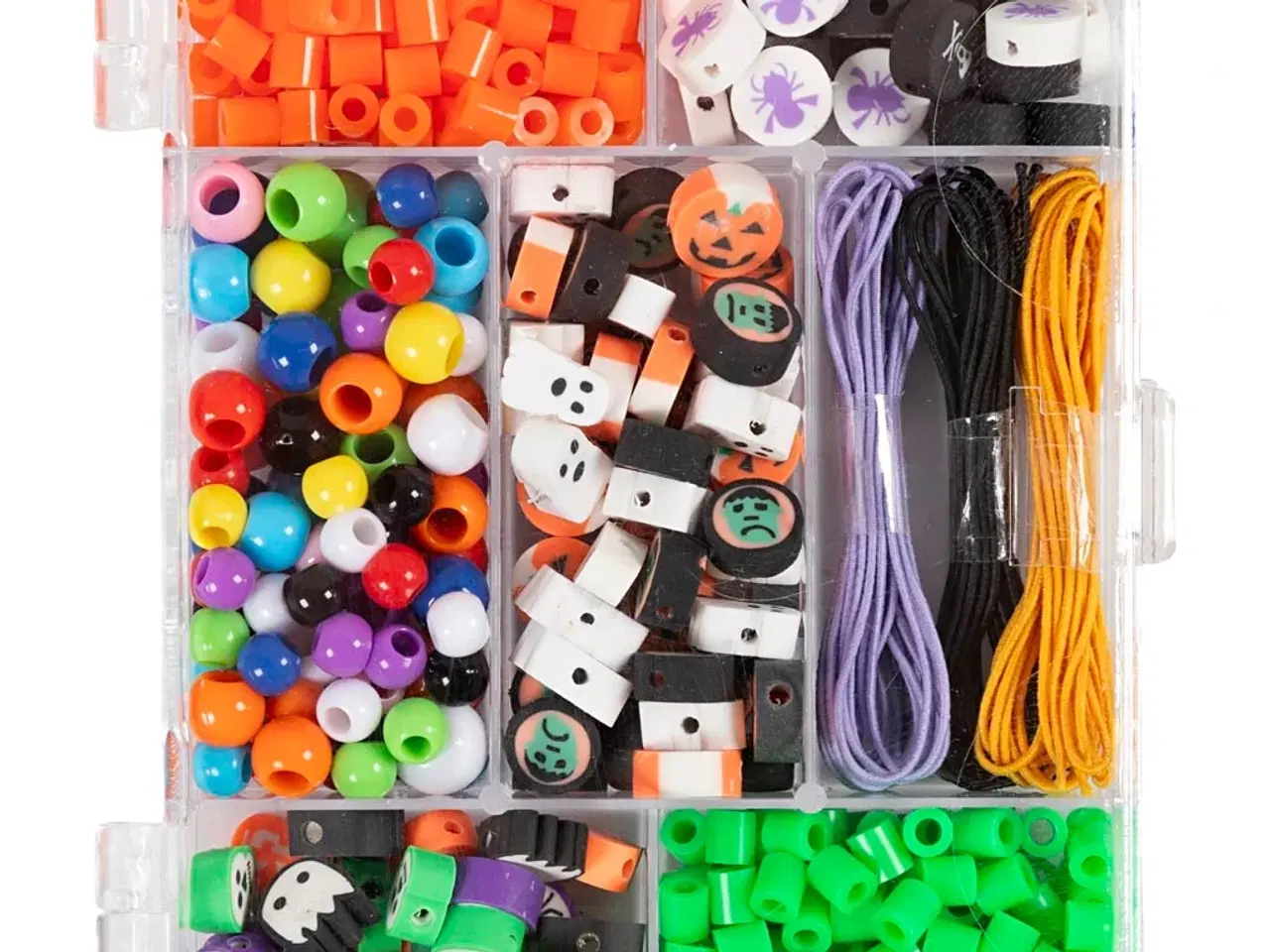 Billede 1 - DIY Mix Smykker, Halloween, halloweenfarver, 1 pk.