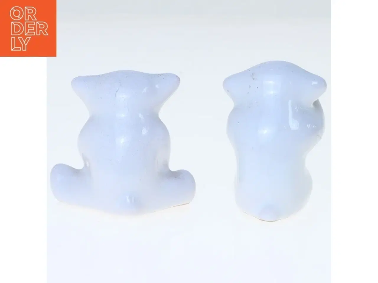 Billede 2 - Keramiske figurer, sæt af to fra L. Hjorth (str. 5 cm)