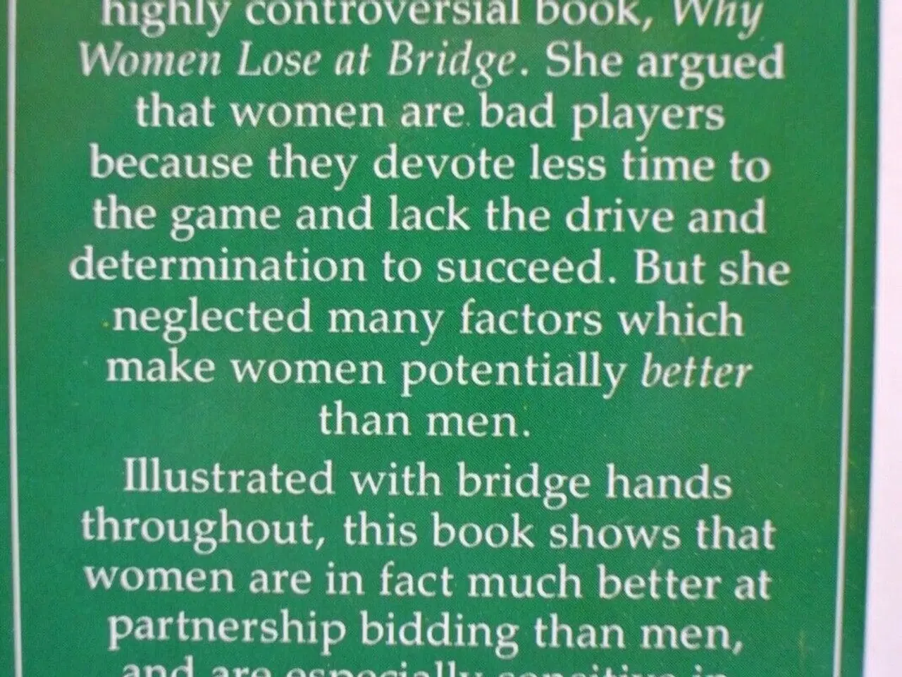 Billede 3 - why women win at bridge, by danny roth, emne: hobb