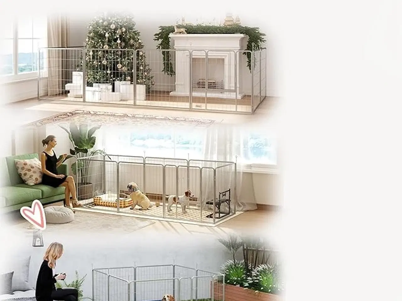 Billede 3 - Hvalpegård "Flex" 80 x 80 cm.