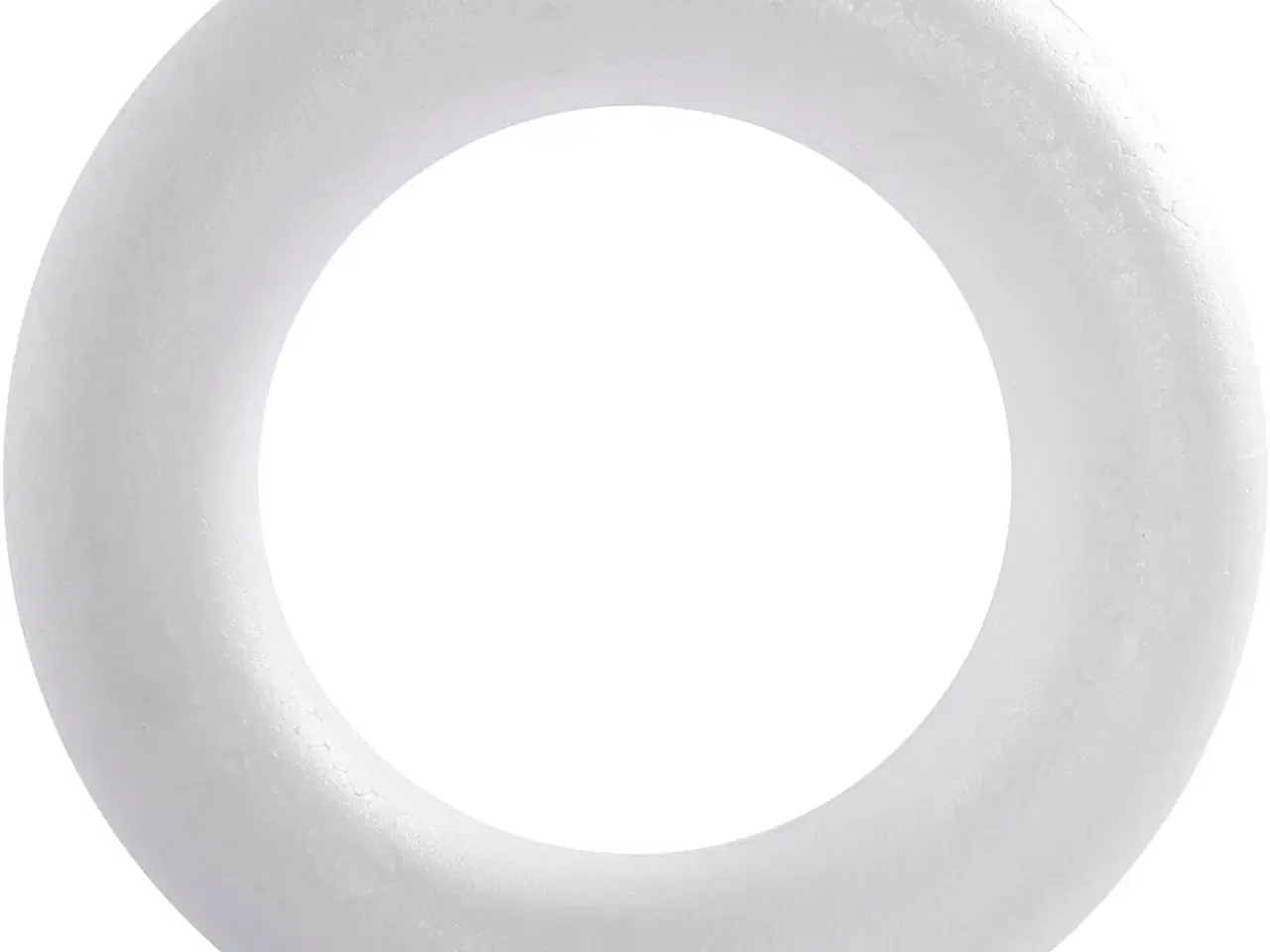 Billede 1 - Elegant Malkekrans i Styropor - 35 cm, 6,5 cm tyk