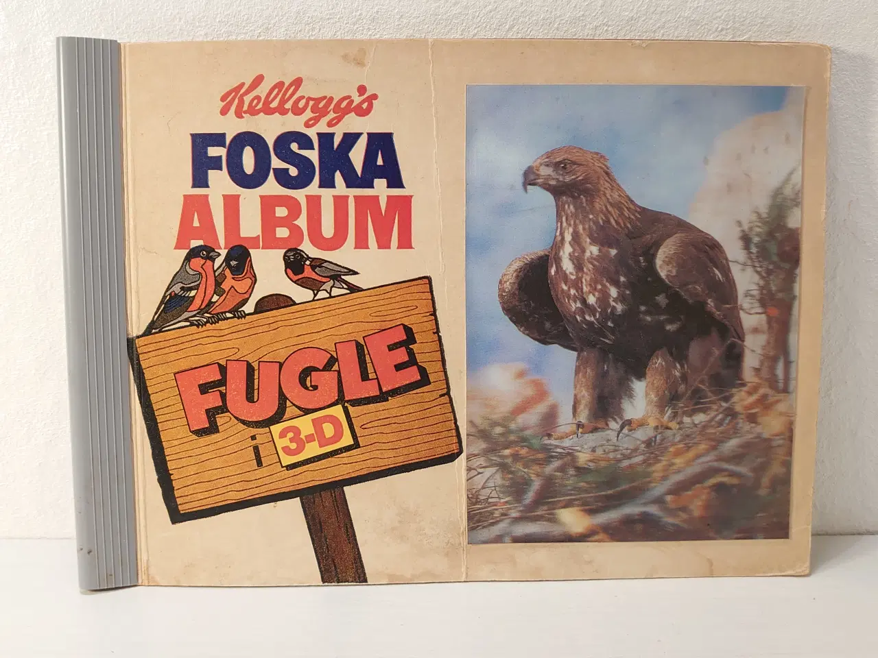 Billede 1 - Gammelt Foska samlealbum. Fugle i 3-D