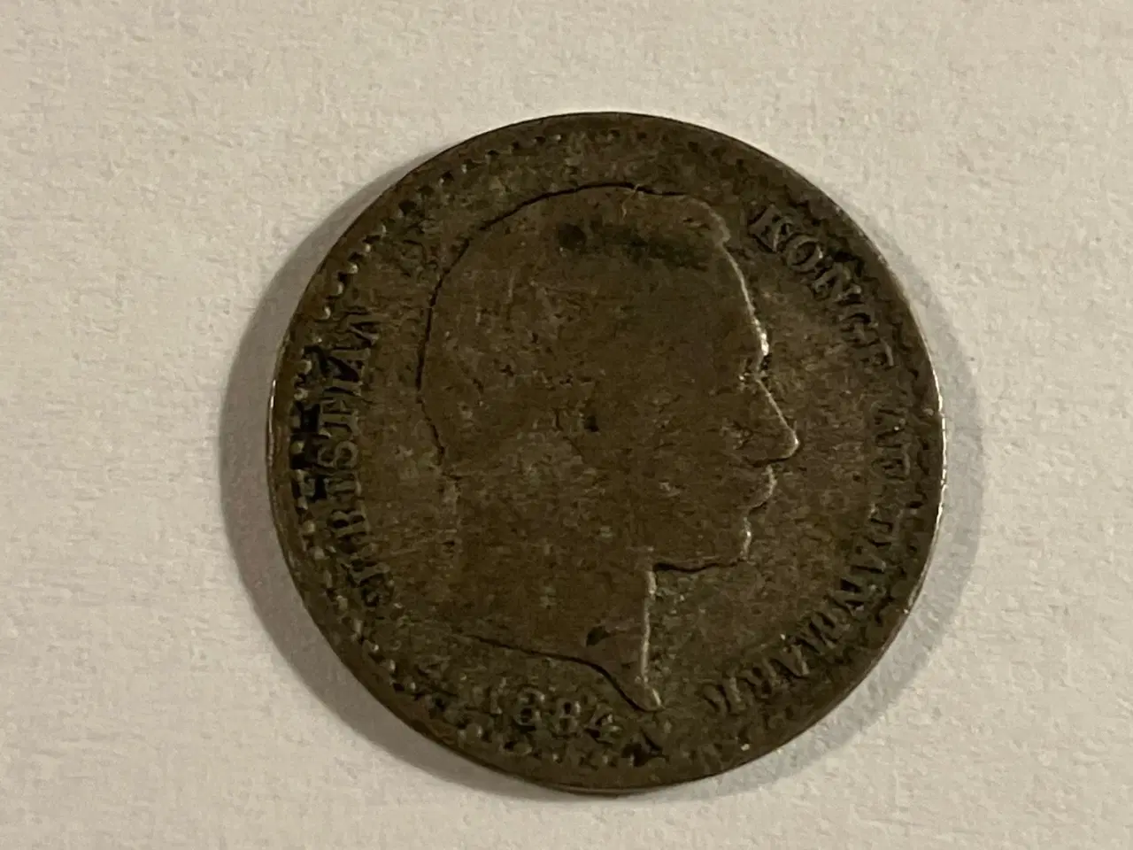 Billede 2 - 10 Øre 1884 Danmark