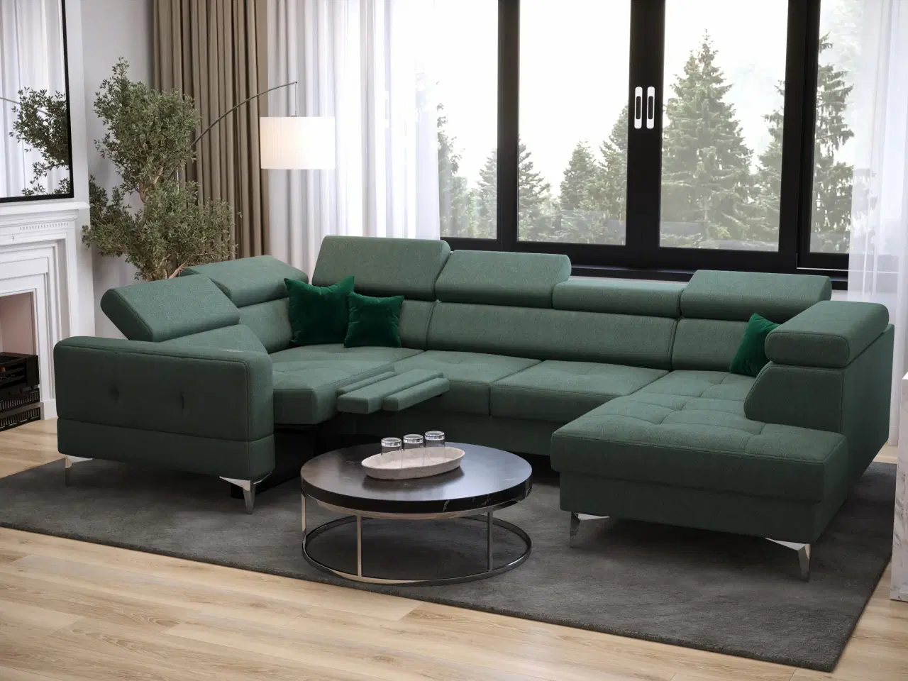 Billede 5 - TUTSEPI MAX I RELAX HJØRNESOFA 170x350x185 CM