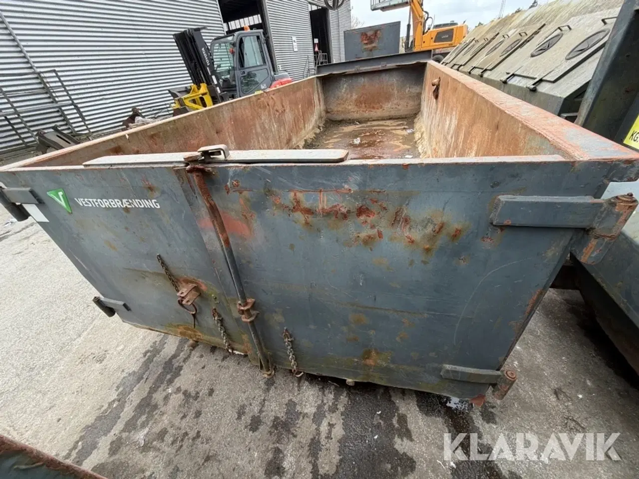 Billede 5 - Container Åben affaldscontainer med løftebeslag