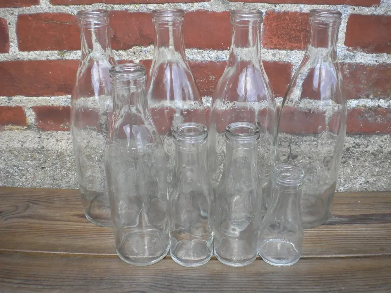 Billede 1 - Klare mælkeflasker