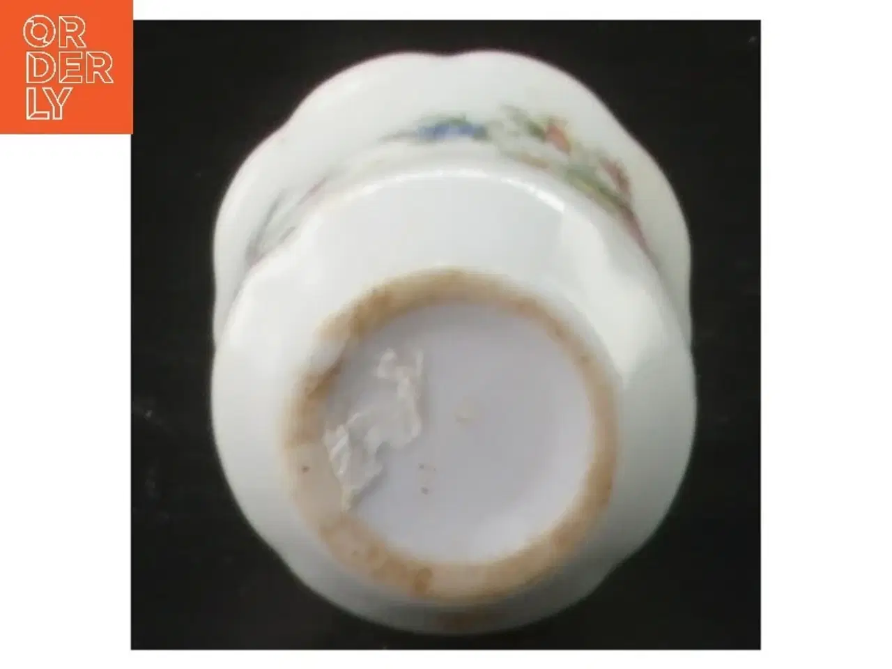 Billede 2 - Peberbøsse i porcelæn med blomster (str. 6 cm)