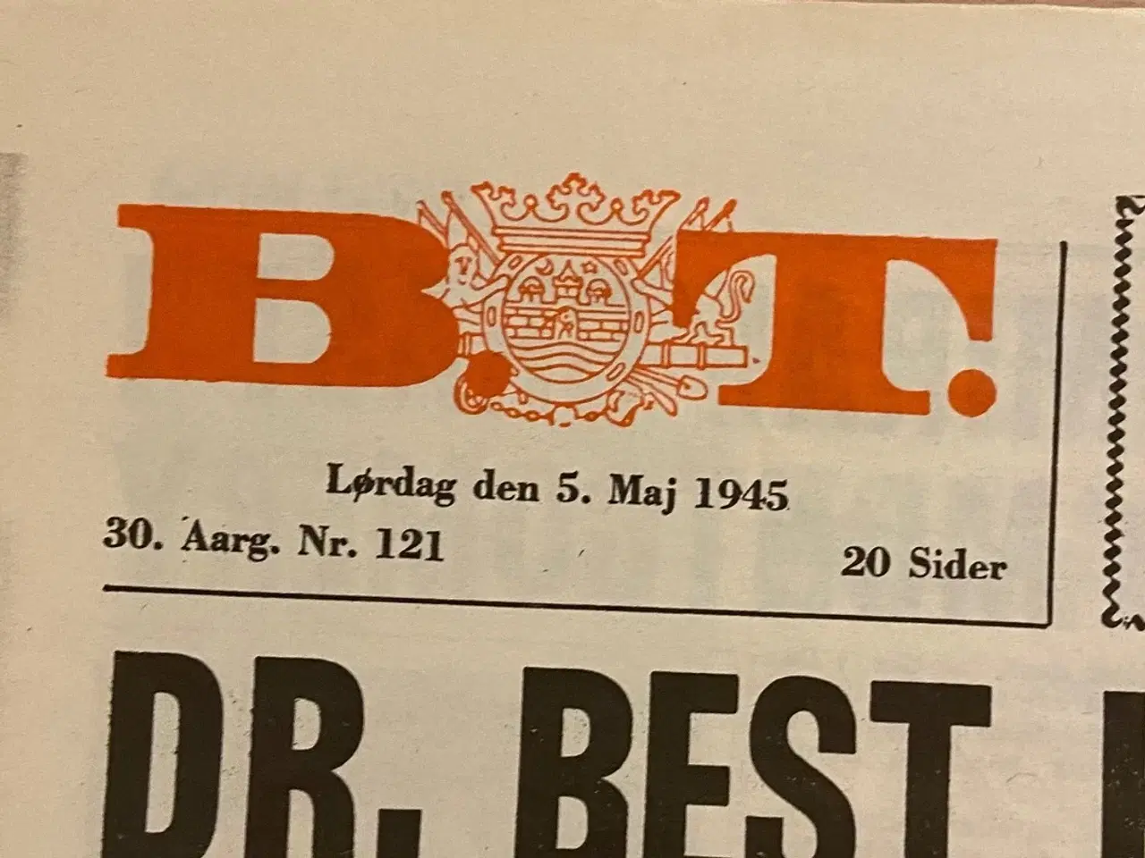 Billede 2 - BT fra 5 maj 1945