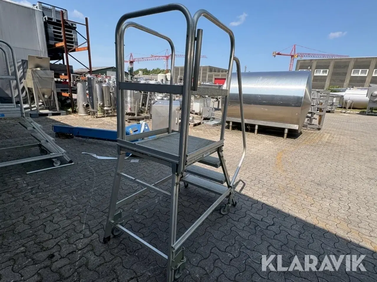Billede 3 - Trappe med platform på hjul Zarges